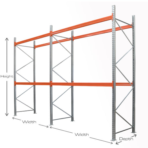 Pallet Racking 2 Bay Kit – 2 Levels