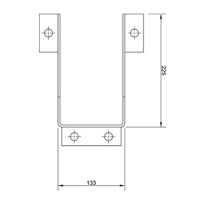 Narrow Aisle Column Guard Plan View