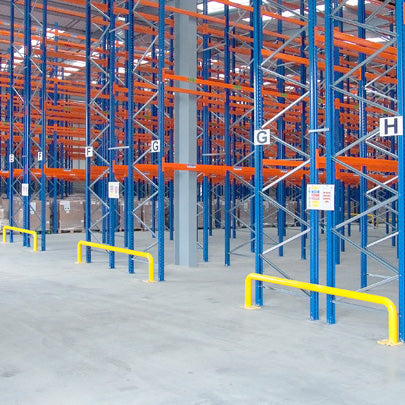 Warehouse Tubular Rack End Barriers